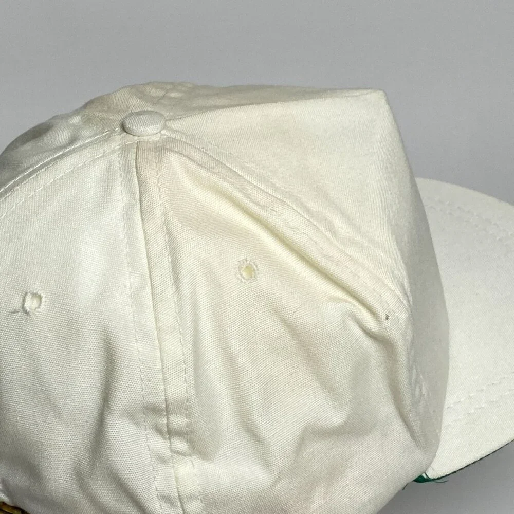 Vintage Mr. Peanut Life Savers Strap Back Trucker Hat Cap White Made in USA
